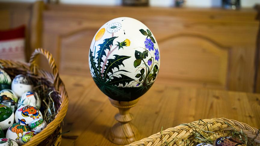 Im Bild: Osterei von Ricki Drautz.