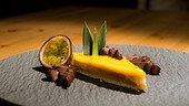 Passionsfrucht-Schokoladen-Tarte