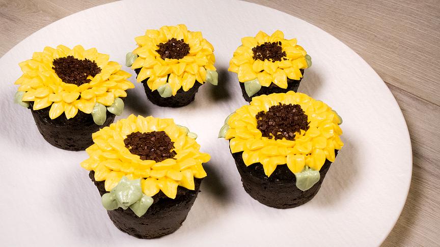 Sonnenblumen-Muffins