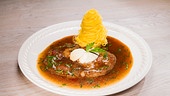 Vanillerostbraten mit hausgemachten Nudeln