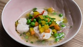 Kaninchenrücken mit Zitronenravioli