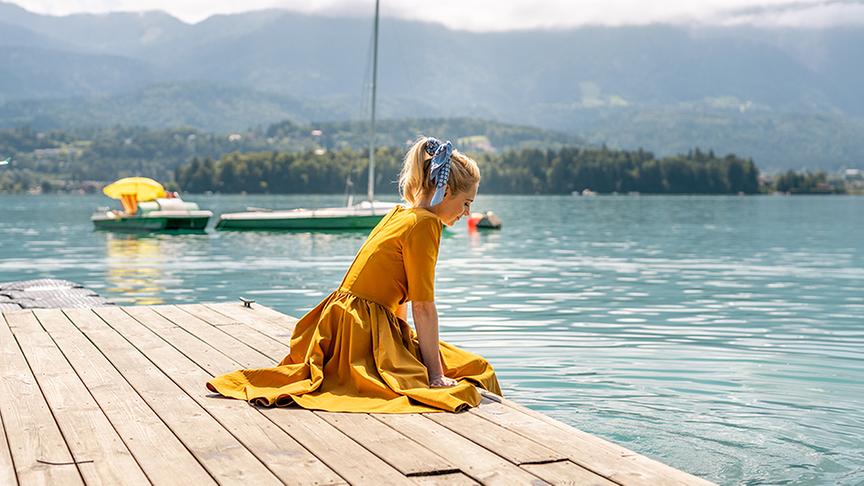 © Foto: Simeon Baker Silvia unterwegs am Faaker See.