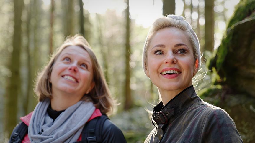 Silvia Schneider unterwegs mit Michaela Pehn im Nibelungengau