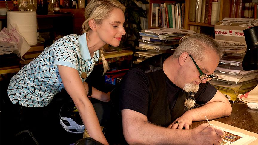 © Foto: ORF/ Silvia Schneider GmbH/ Christian Vogel In Cividale del Friuli praktiziert Massimo Accon die Kunst des Schönschreibens - ein selten gewordenes Handwerk, das er sogar schon für den Papst ausüben durfte.