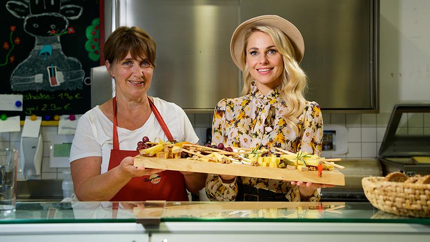 Schoppernau mountain cheese dairy (Pictured: Silvia with Petra Bertsch)