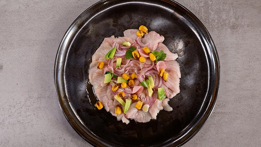 Ceviche vom BIO-Saibling mit Chili-Radieschen und Kikos