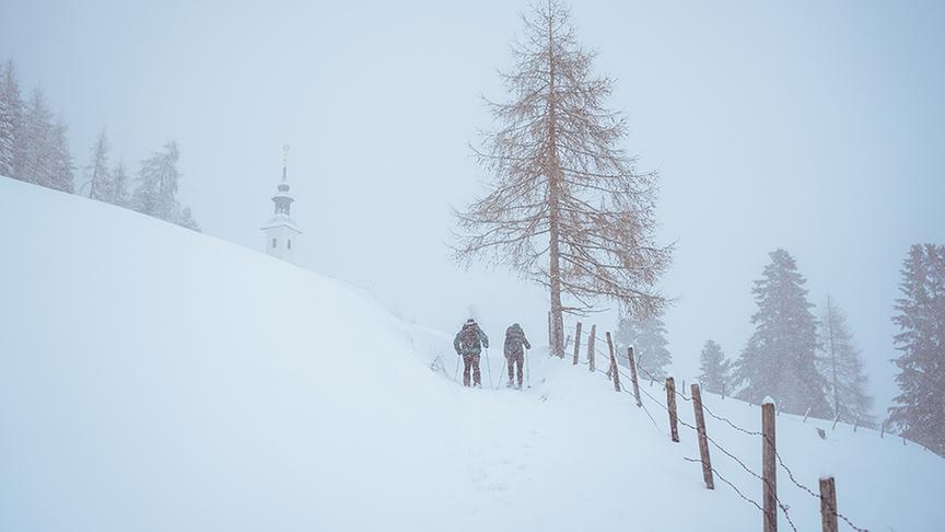 © Foto: Simeon Baker Schneeschuhwandern im Bioshärenpark Nockberge.