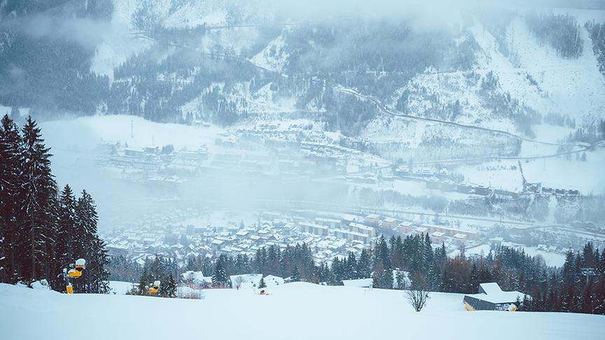 Skifahren auf der Planai.