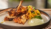 Gegrilltes Huhn mit Mairübensalat