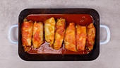 Gołąbki - Polnische Kohlrouladen mit Fleisch und Reis