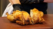 Grillhendl mit Ofengemüse