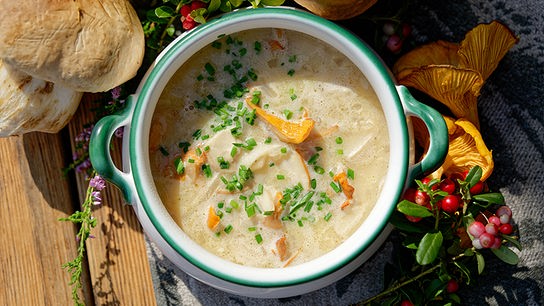 Heidensterz und Schwammerlsuppe