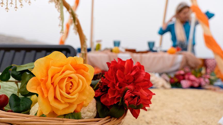 Strandpicknick am Dwejra Bay auf der maltesischen Insel Gozo.