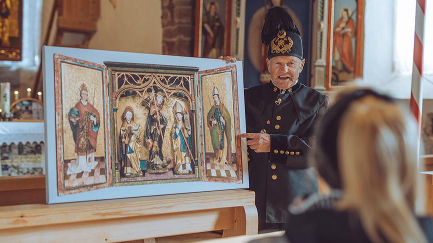 © Foto: Simeon Baker Zu Besuch bei der Wallfahrtskirche zur hl. Agatha.