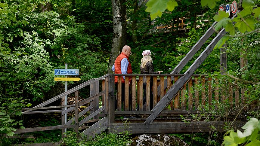 Silvia besucht die Myrafälle