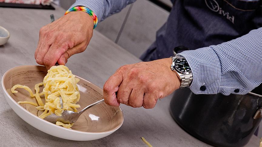 Nudeln mit Cognacrahmsauce und Liechtensteiner Trüffel