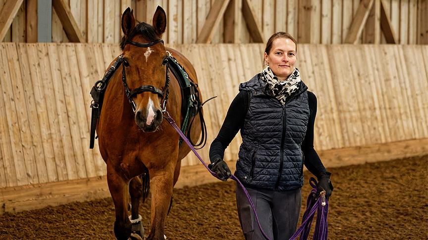 Silva nimmt Reitstunden auf Gut Weissenhof
