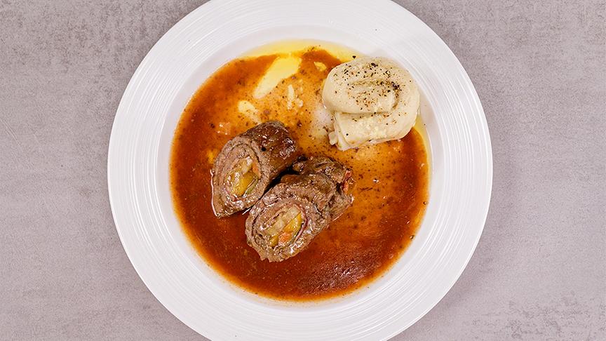 Rinderrouladen mit Mondseer Knödel