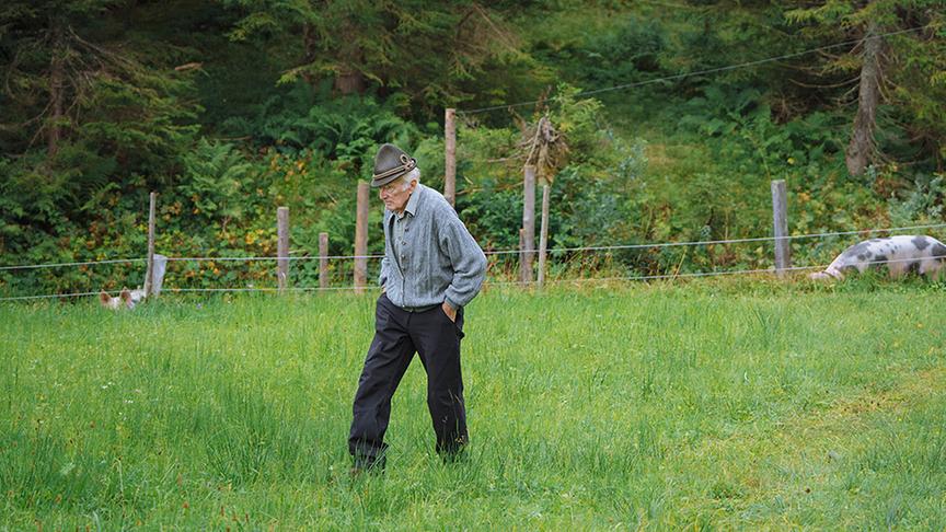 Josef Kressl  auf der Zeishofalm