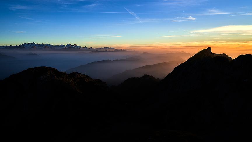 Sonnenaufgang am Pilatus Berg