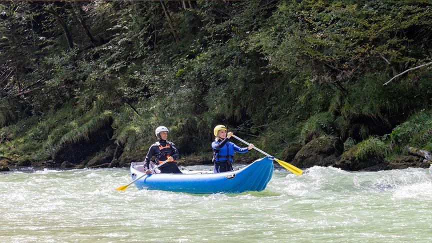 © Simeon Baker Silvia Schneider und Herbert Schörkhuber beim Rafting