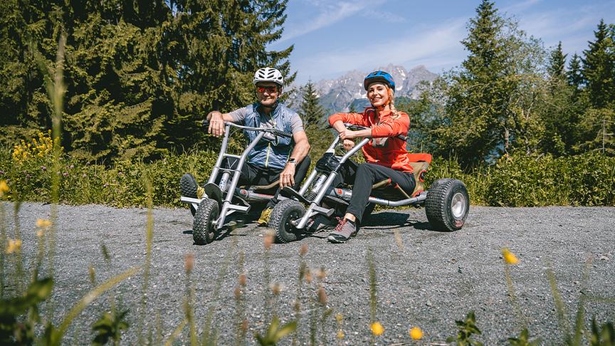 Mountaincartfahren auf der Harschbichlbahn