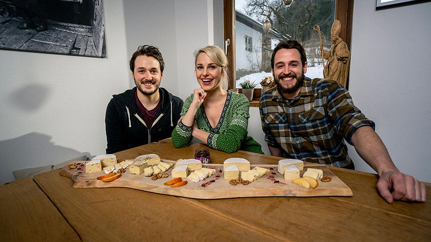 Die "Milchbuben" Markus und Thomas Ehammer.