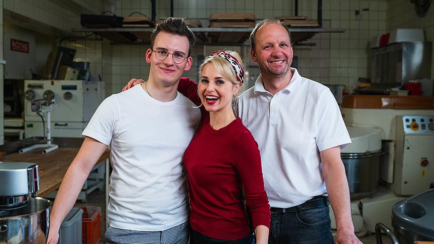 Silvia zu Besuch in der Bäckerei Holzer.