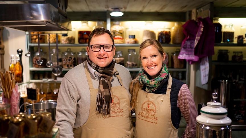 Silvia unterwegs am Wolfgangsee.