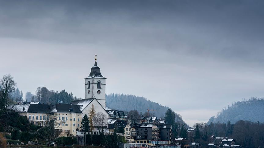 Silvia unterwegs am Wolfgangsee.