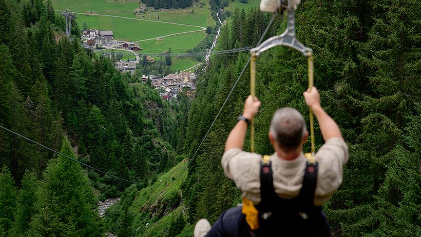 Skyfly über Ischgl (im Bild: Thomas Köhle)