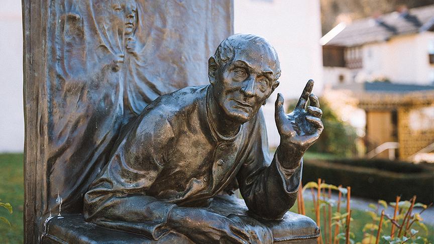 Das "Stille Nacht"-Denkmal in Oberndorf