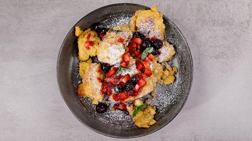 Weiße Schokolade-Irish Coffee-Kaiserschmarrn