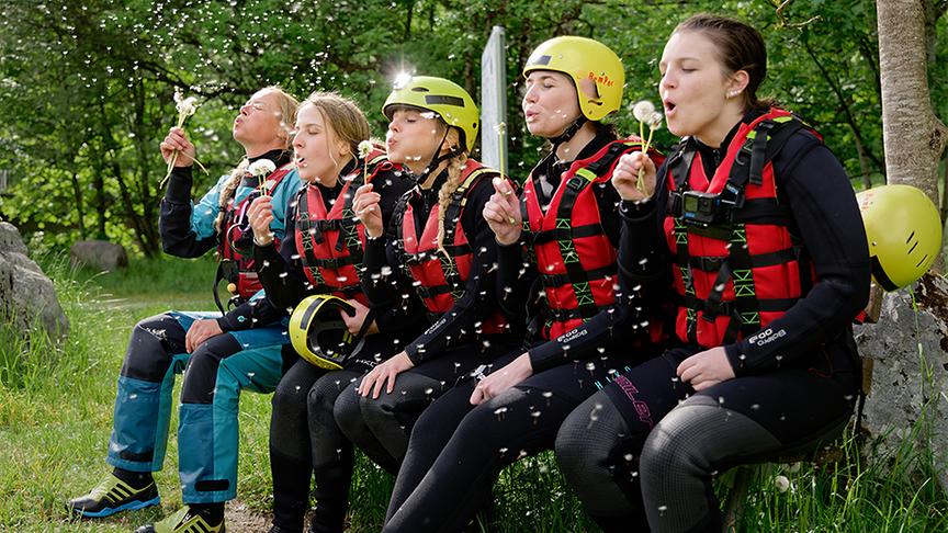 © ORF/ Silvia Schneider GmbH/ Juraj Melicher Silvia beim Wildwasser Rafting an der Saalach
