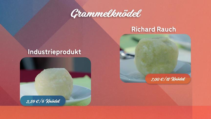 Grammelknödel: Preisvergleich Industrieprodukt vs. selbstgemacht