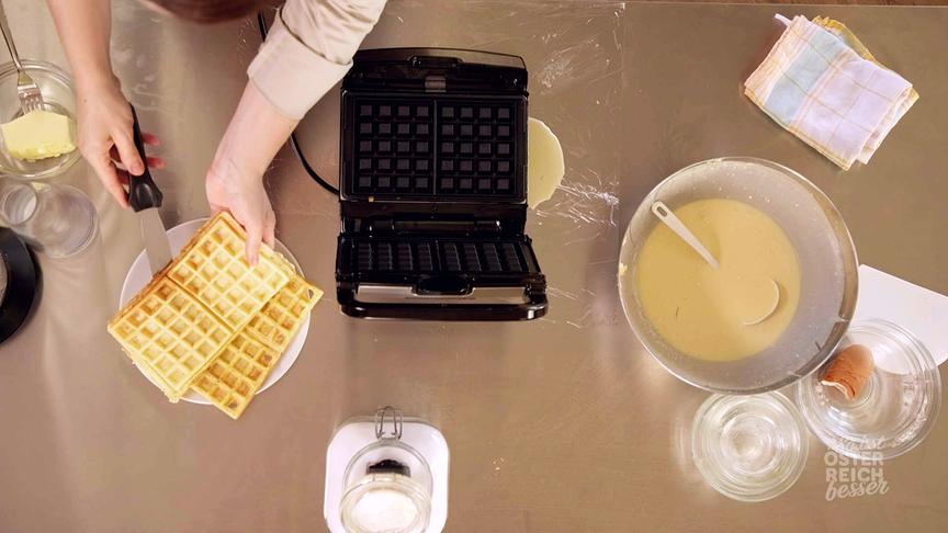 Waffelzubereitung