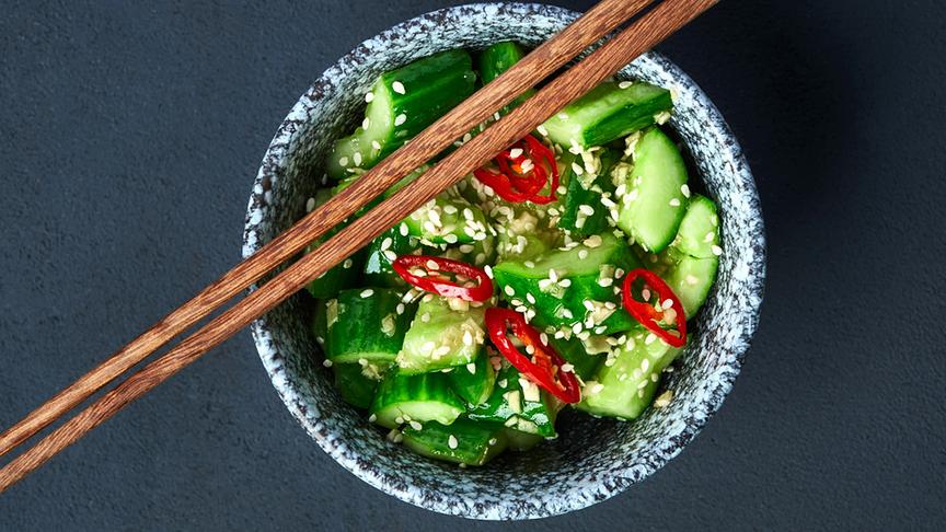 Smashed Cucumber Salad