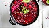 Rote Rüben Ragout im Topf