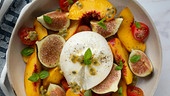 Stracciatella mit Obst