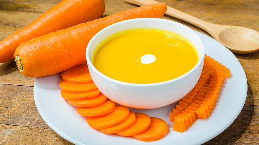 Karottensuppe (Beispielfoto).