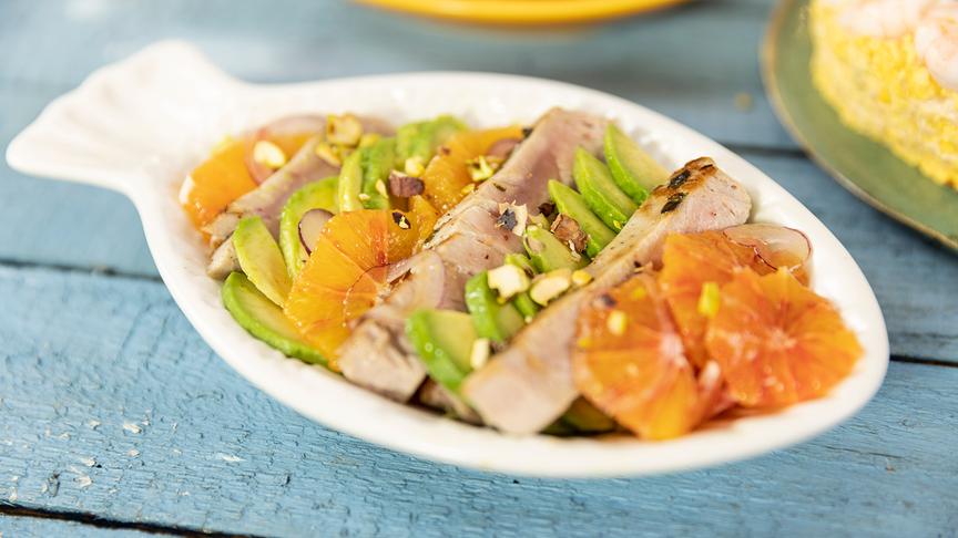 Thunfisch Blutorangen Salat