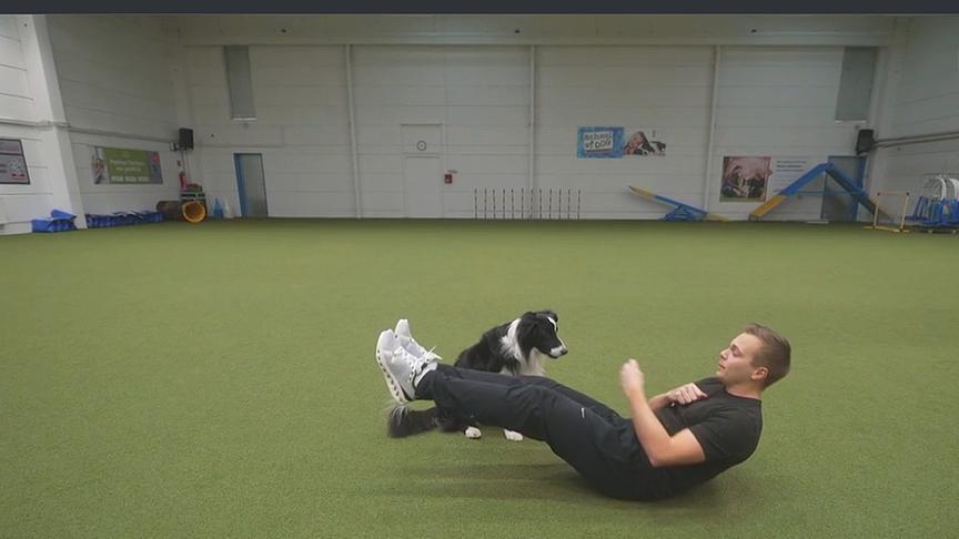Hundetrainer Lukas Pratschker zeigt, wie man mit dem Hund trainieren und zugleich selbst Sport machen kann
