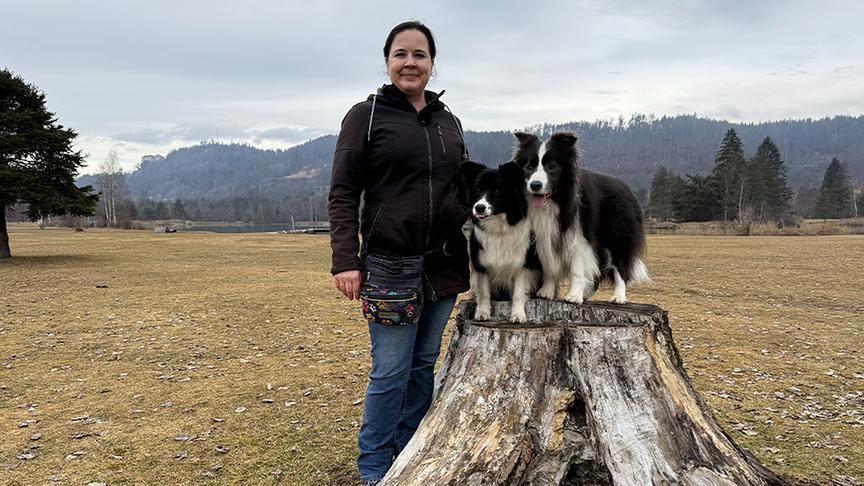 © Foto: ON-MEDIA Michaela Pöllinger-Sorré mit ihren Collies.