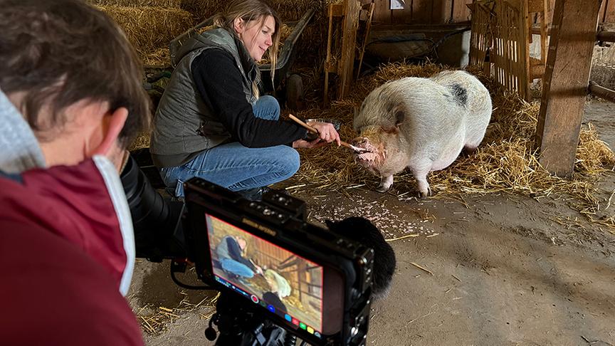 Zu Besuch am Erlebnisbauernhof in Hausleiten