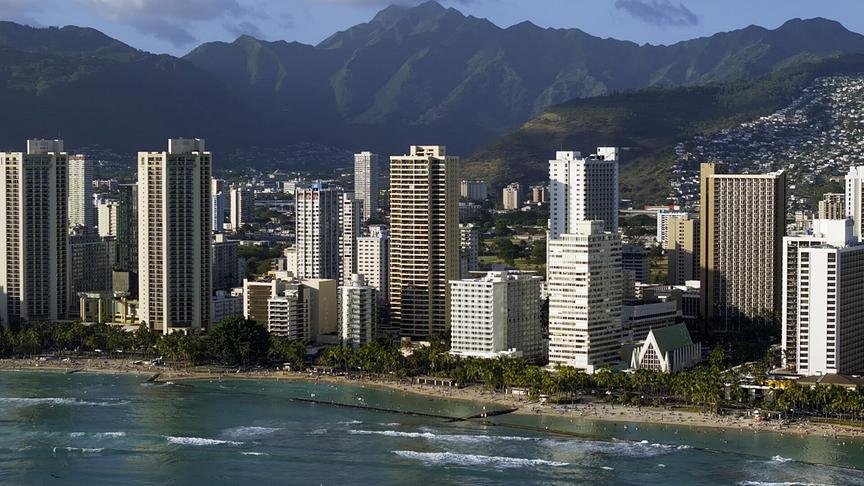 Im Bild: Einer der berühmtesten Strände der Welt: Waikiki Beach in Honolulu.