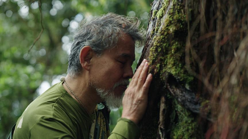 Im Bild: Der Ökologe Sam ‚Ohu Gon auf O’ahu erklärt die Essenz von einheimischer Flora.