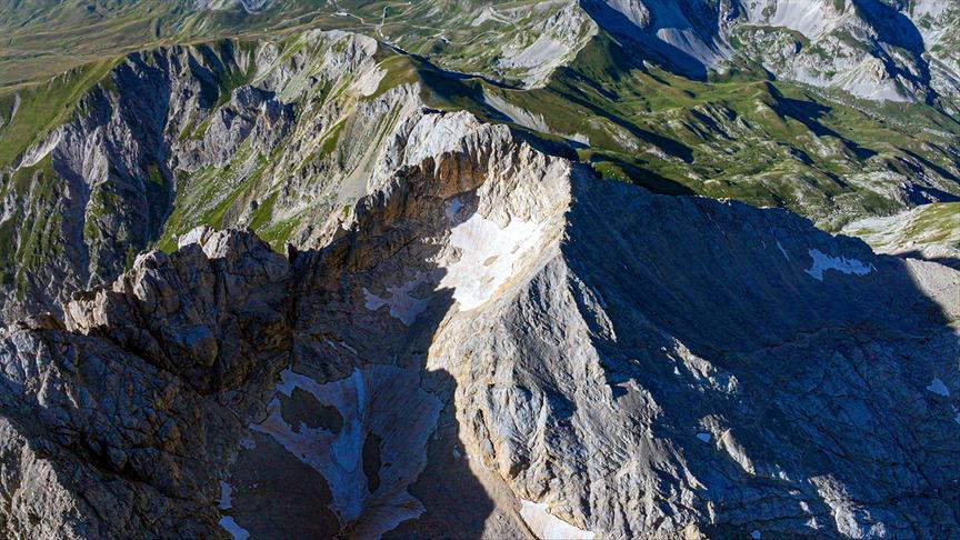 Im Bild: Das Gebirgsmassiv Gran Sasso d’Italia in der italienischen Region Abruzzen.