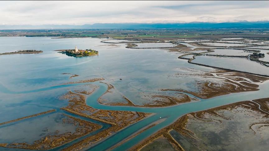 Im Bild: Feuchtgebiete am Tagliamento.