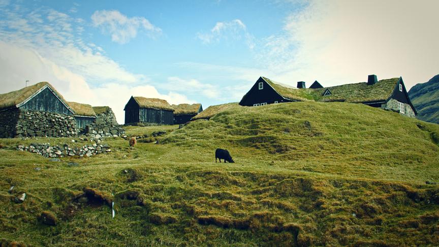Im Bild: Siedlung auf den Färöer-Inseln.