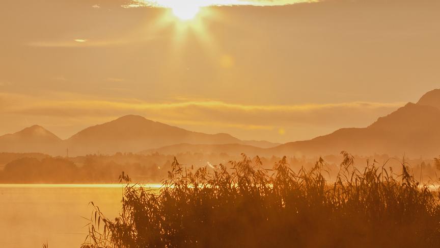 © Foto: ORF/Nautilusfilm/Andreas Hartl Im Bild: Sonnenuntergang Alpenvorland.